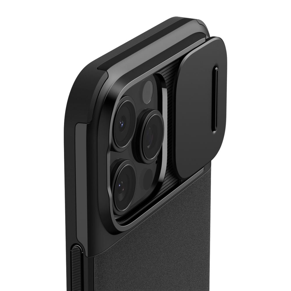 Custodia MagSafe per Apple iPhone 16 Pro, Spigen, OPTIK ARMOR, nero ACS08149