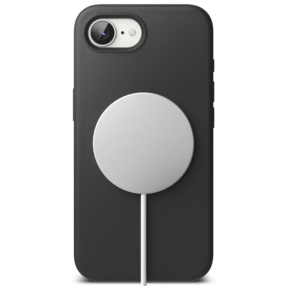 Custodia MagSafe per Apple iPhone 16e, Ringke, Silicone Magnetico, Nera