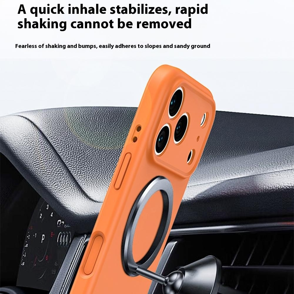 Custodia MagSafe per Apple iPhone 17 Pro, OEM, Silicone Liquido, Arancione