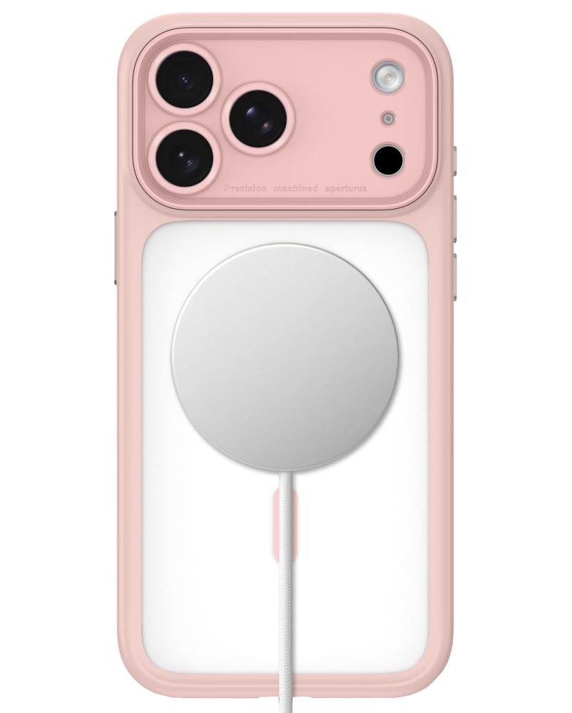 Cover MagSafe per Apple iPhone 18 Pro / 17 Pro, Tech-Protect, MagPeak CC, Rosa opaco
