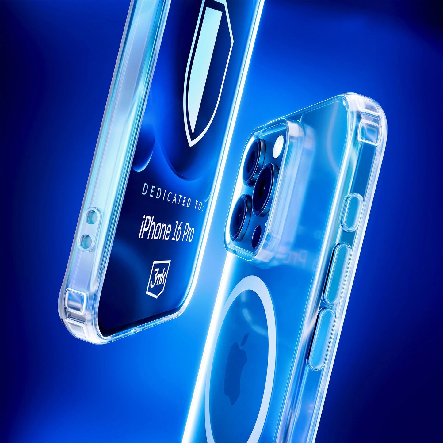 Custodia MagSafe per Apple iPhone 16 Pro, 3MK, MagCase, MagCase, Trasparente