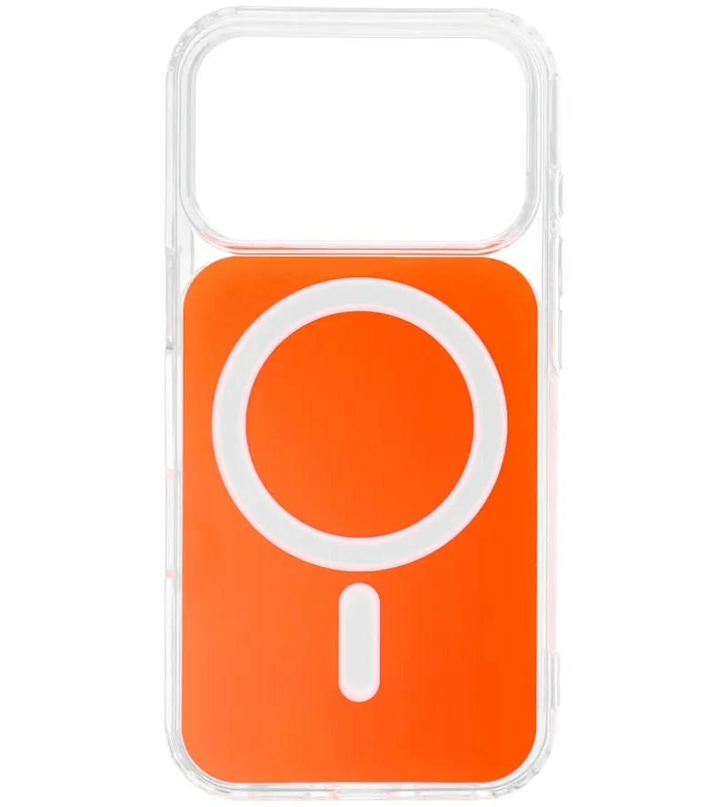 Custodia MagSafe per Apple iPhone 17e / 16e, OEM, Clear Fusion Mag Cover, Arancione