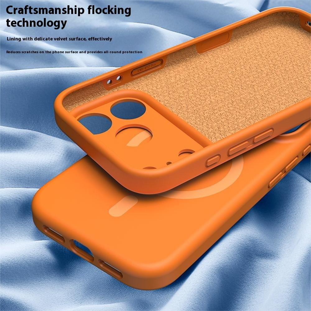 Custodia MagSafe per Apple iPhone 17 Pro Max, OEM, Silicone Liquido, Rosa