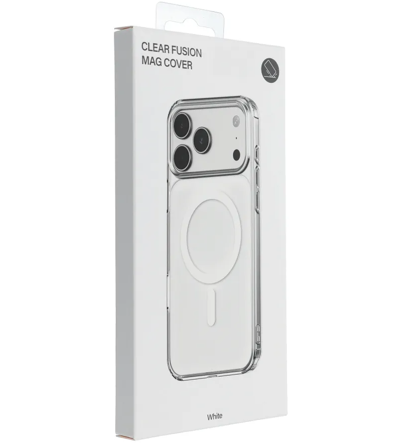 Custodia MagSafe per Apple iPhone 17e / 16e, OEM, Clear Fusion Mag Cover, Bianca