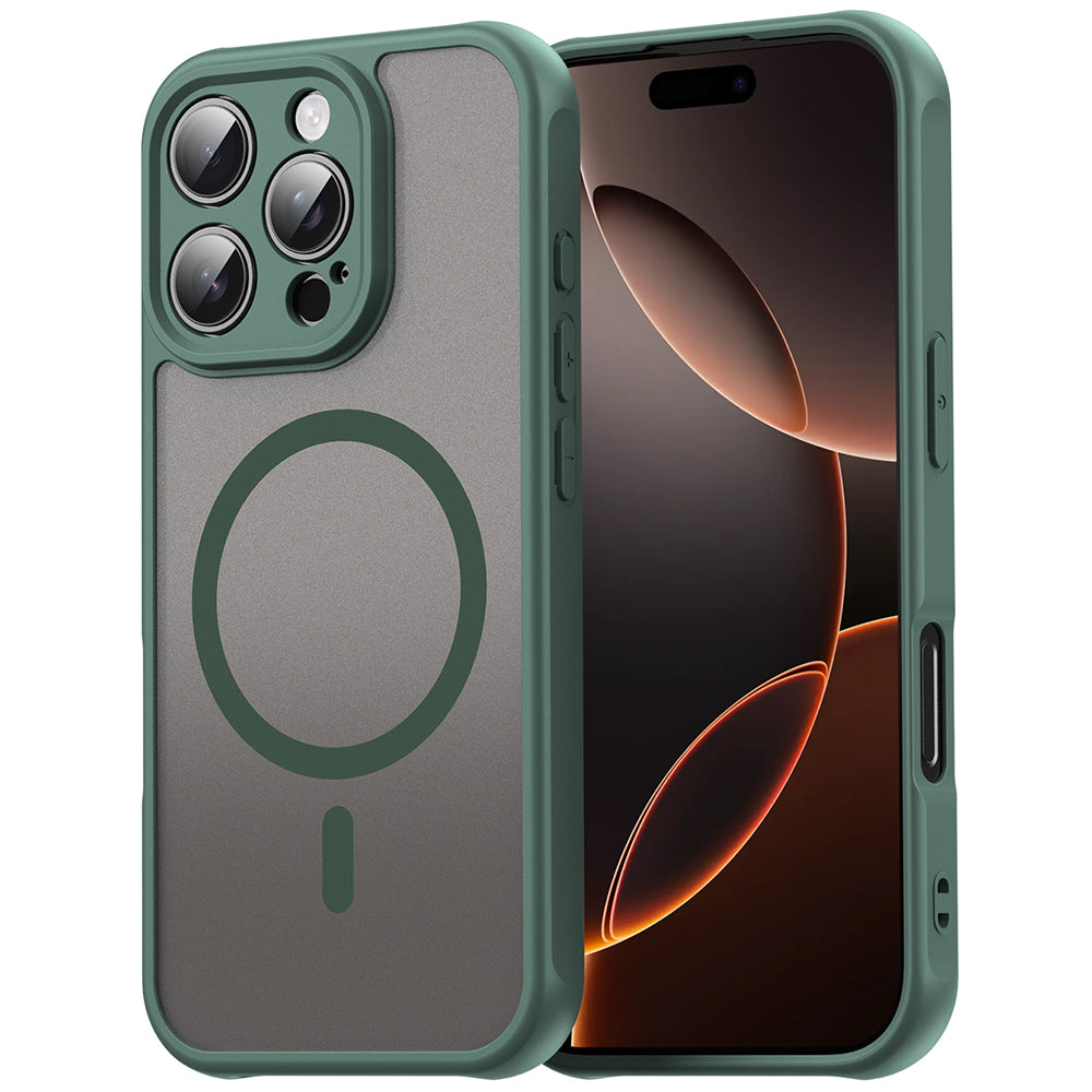 Custodia MagSafe per Apple iPhone 11 Pro Max, Techsuit, HaloFrost II, Verde