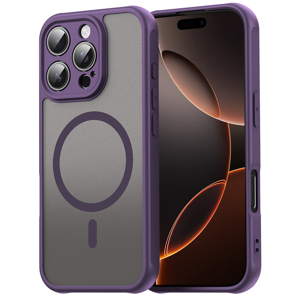 Custodia MagSafe per Apple iPhone 11, Techsuit, HaloFrost II, Viola