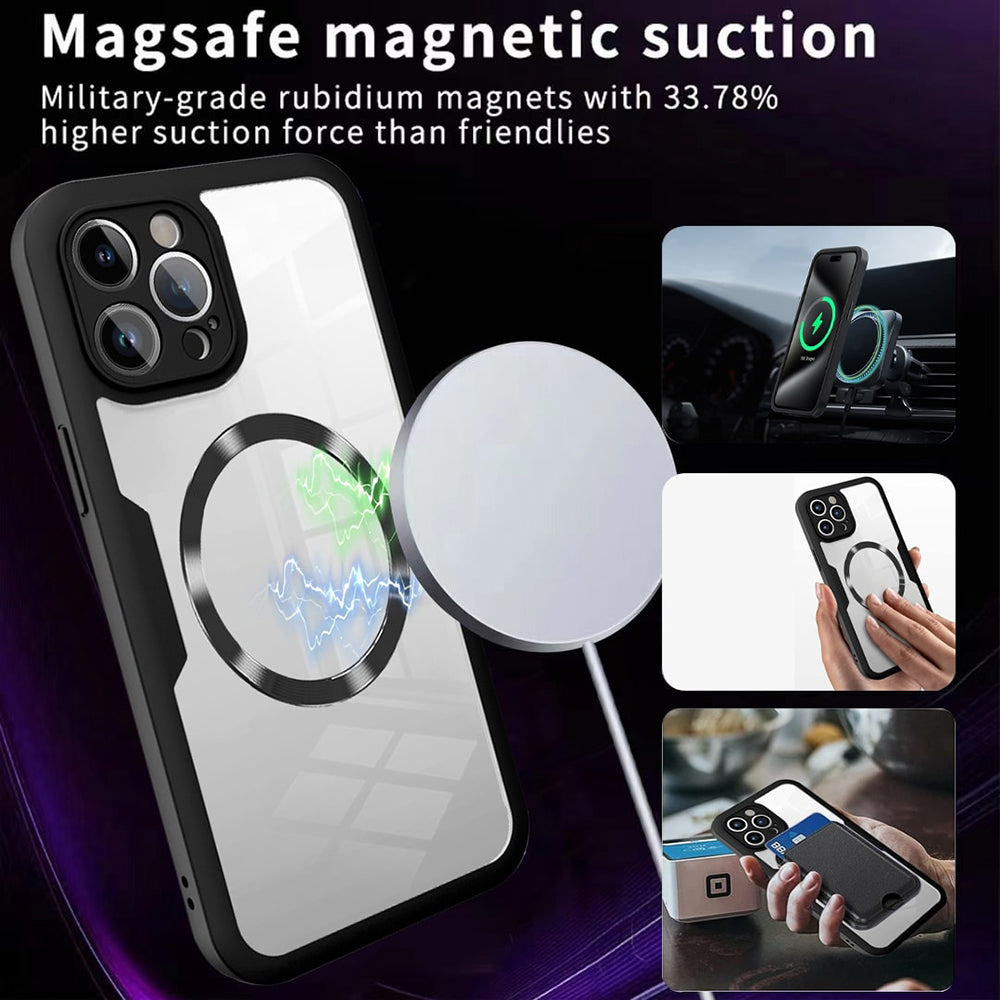 Custodia MagSafe per Apple iPhone 12 Pro Max, Techsuit, ColorVerse 360, Rosa