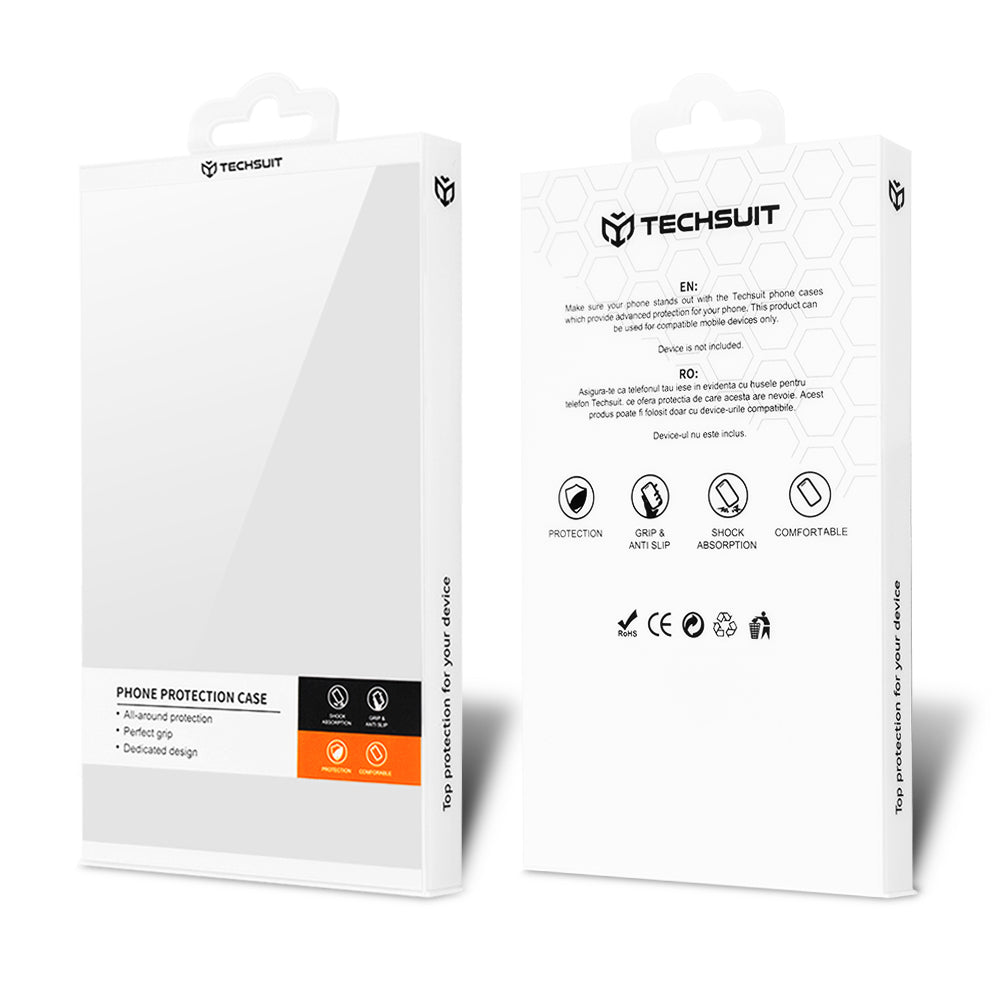 Custodia MagSafe per Apple iPhone 13 Pro Max, Techsuit, Luxury Glitter, Viola Chiaro