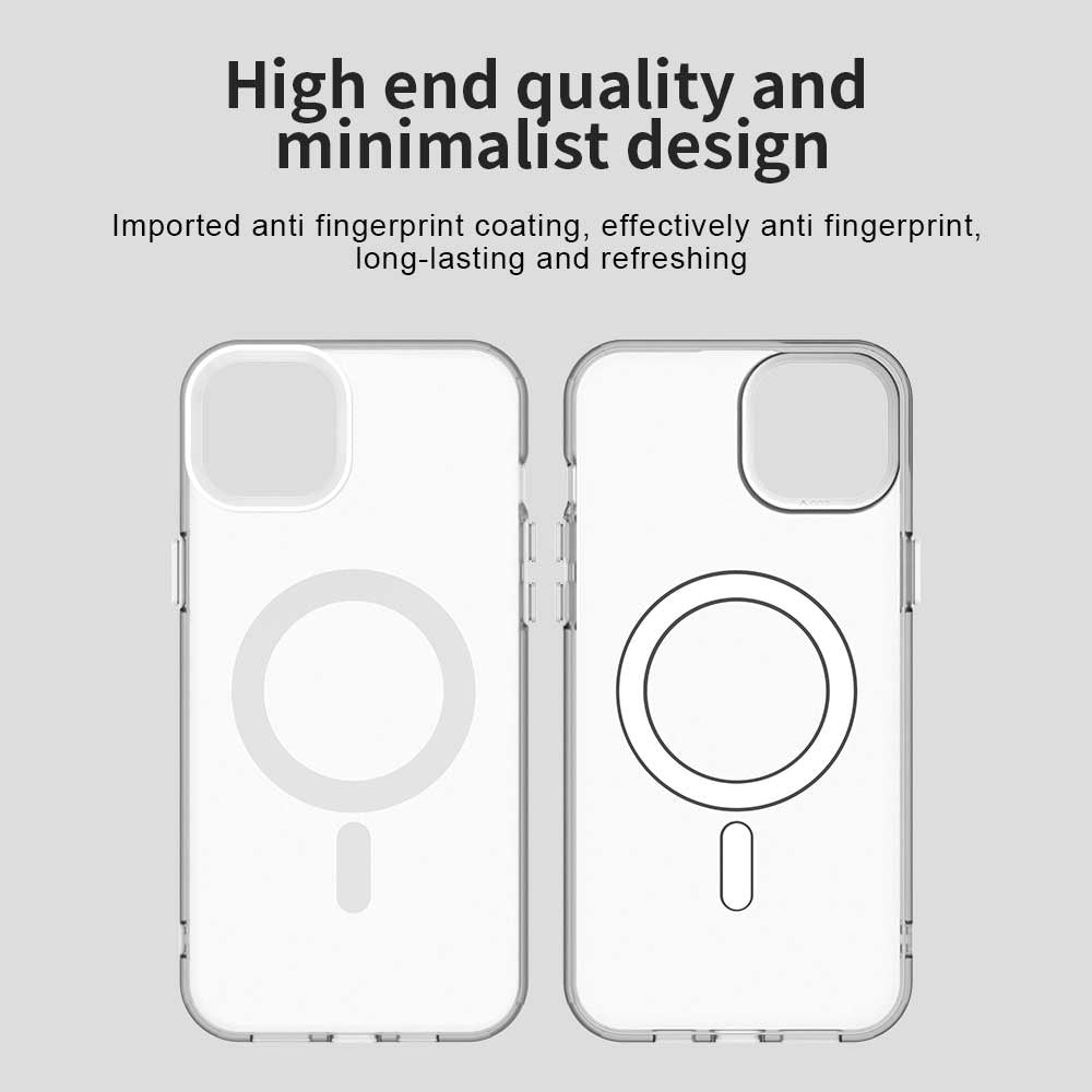 Custodia MagSafe per Apple iPhone 13, Techsuit, CandyCase, Bianca