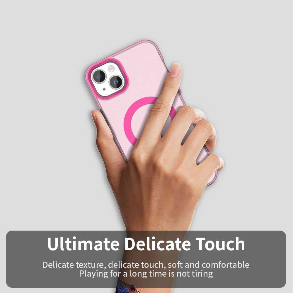 Custodia MagSafe per Apple iPhone 13, Techsuit, CandyCase, Rosa