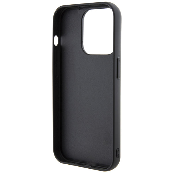 Custodia MagSafe per Apple iPhone 14 Pro, Karl Lagerfeld, Saffiano Gripstand Karl & Choupette, Nera
