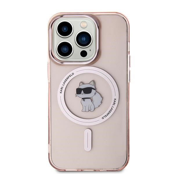 Custodia MagSafe per Apple iPhone 14 Pro Max, Karl Lagerfeld, IML Choupette, Rosa