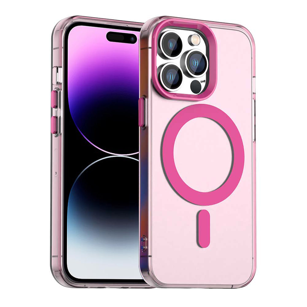 Custodia MagSafe per Apple iPhone 14 Pro Max, Techsuit, CandyCase, Rosa