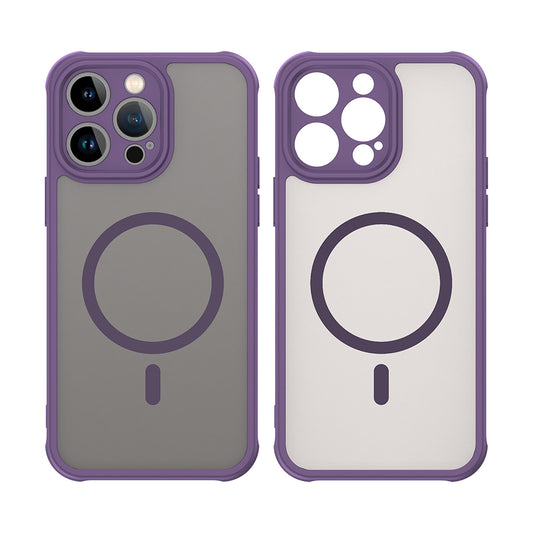 Custodia MagSafe per Apple iPhone 14 Pro Max, Techsuit, HaloFrost II, Viola