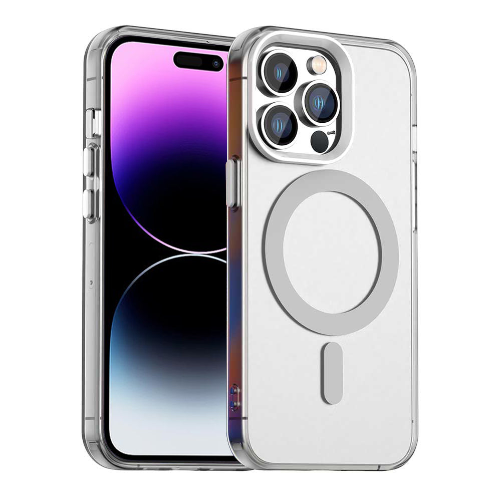 Custodia MagSafe per Apple iPhone 14 Pro, Techsuit, CandyCase, Bianca