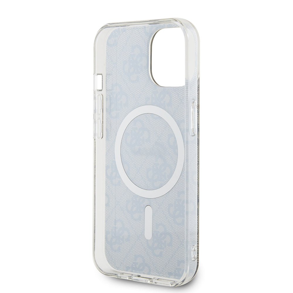 MagSafe Case for Apple iPhone 15, Guess, IML 4G, Brown