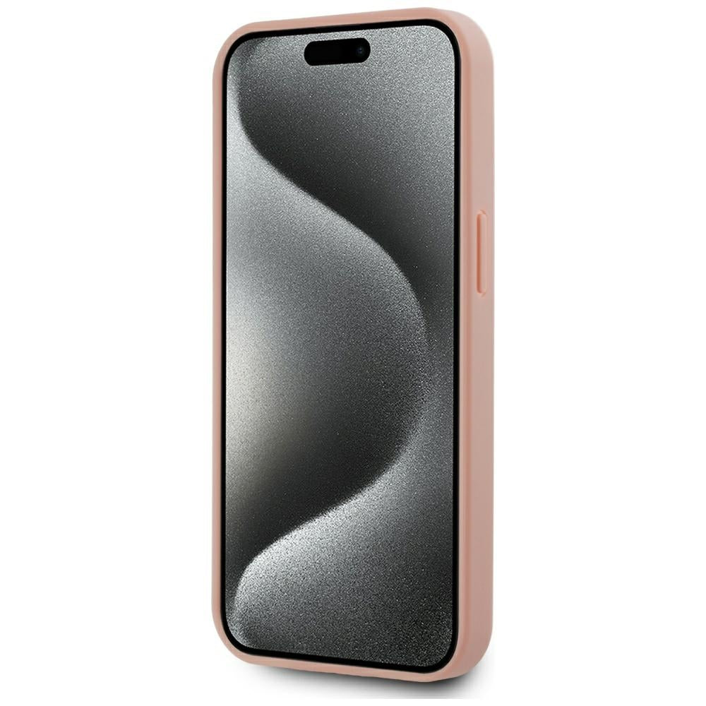 Custodia MagSafe per Apple iPhone 15, Karl Lagerfeld, Hot Stamp, Rosa