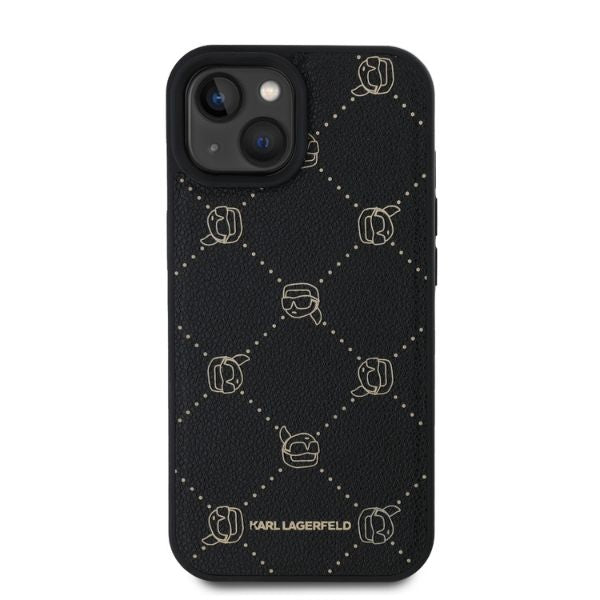 Custodia MagSafe per Apple iPhone 15, Karl Lagerfeld, Karl's Head, Nera
