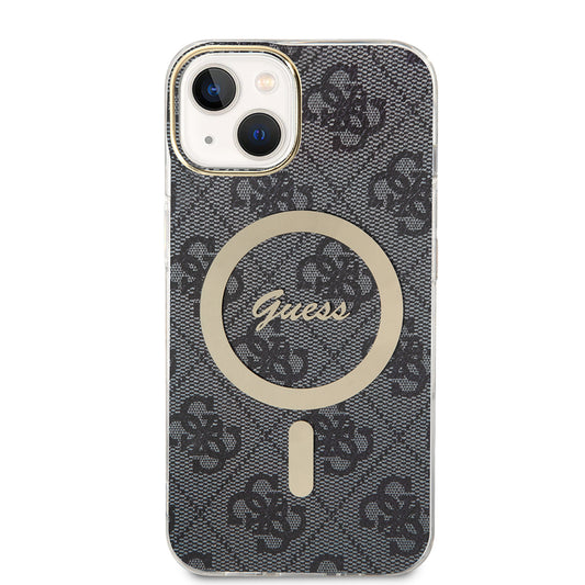Custodia MagSafe per Apple iPhone 15 Plus, Guess, IML 4G, Nera