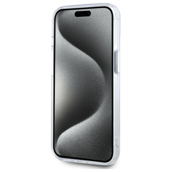 Custodia MagSafe per Apple iPhone 15 Plus, Karl Lagerfeld, IML Metal Choupette's Head, Bianca