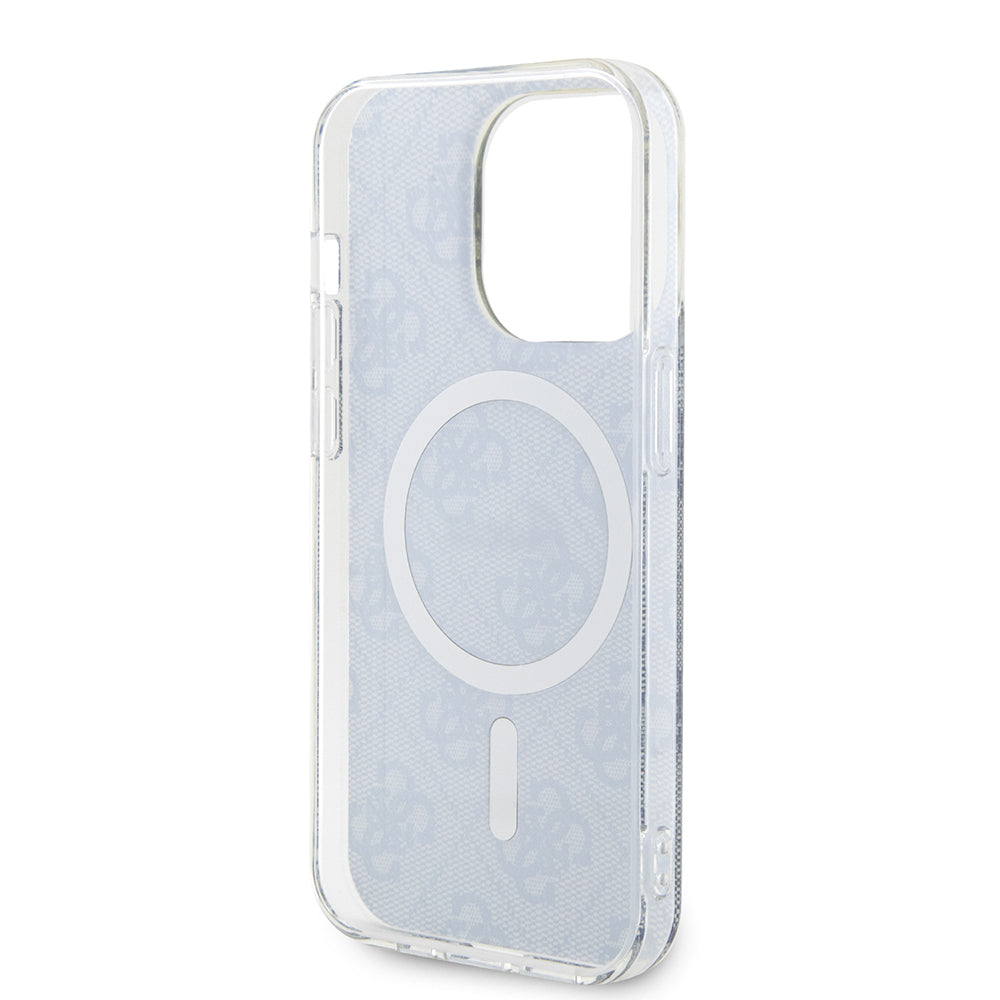 Custodia MagSafe per Apple iPhone 15 Pro Max, Guess, IML 4G, Blu