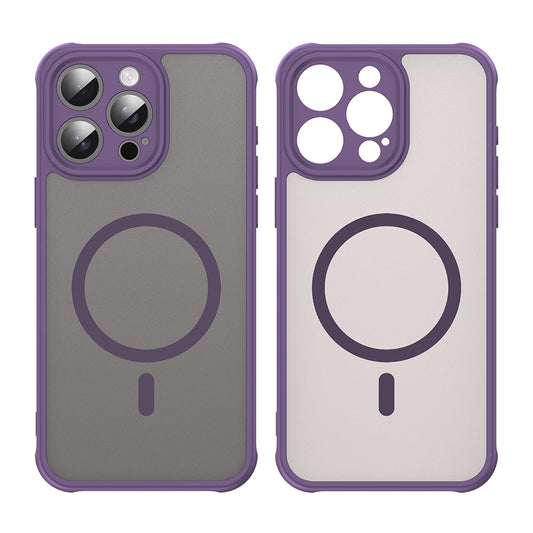Custodia MagSafe per Apple iPhone 15 Pro Max, Techsuit, HaloFrost II, Viola