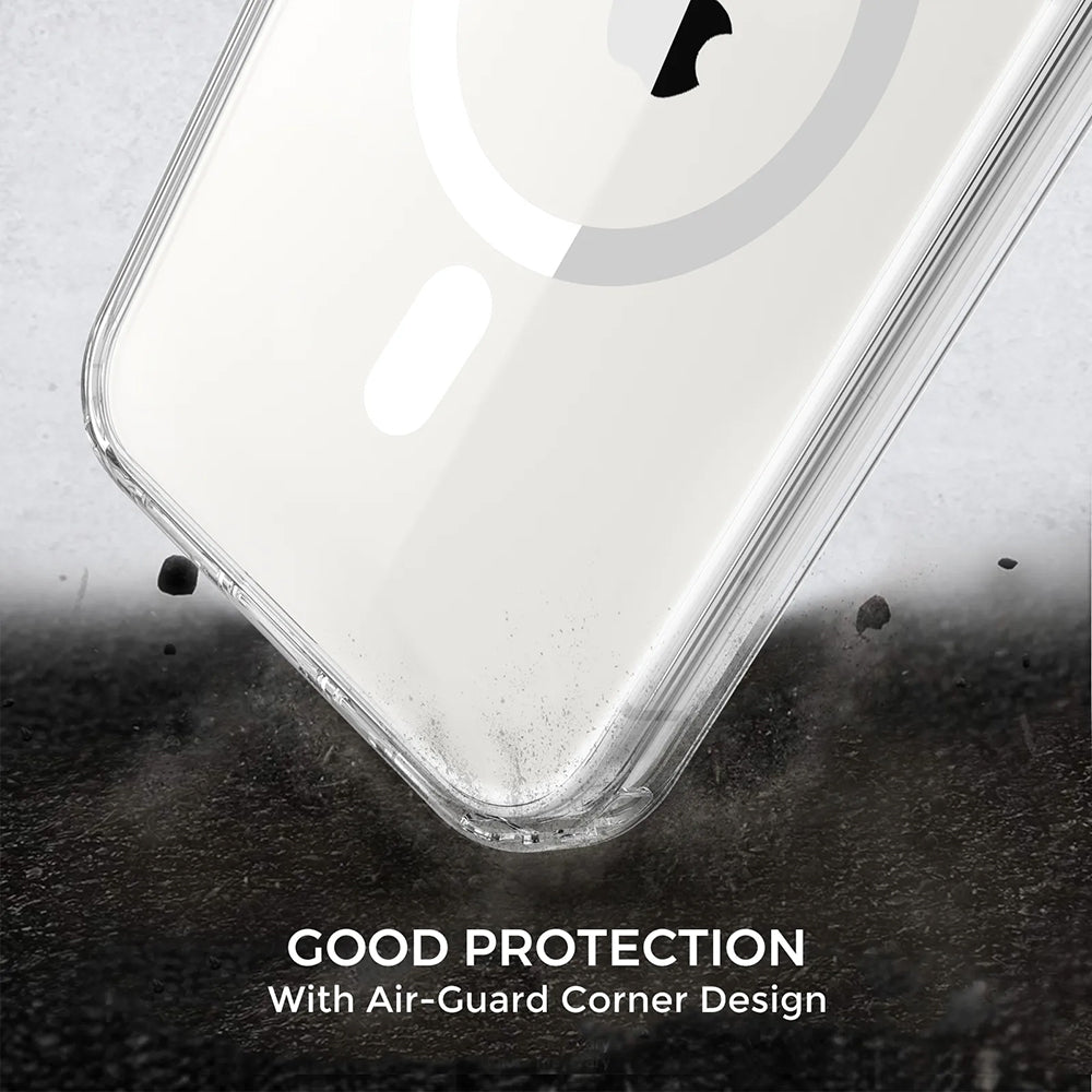 Custodia MagSafe per Apple iPhone 15 Pro Max, Techsuit, Pro, Trasparente
