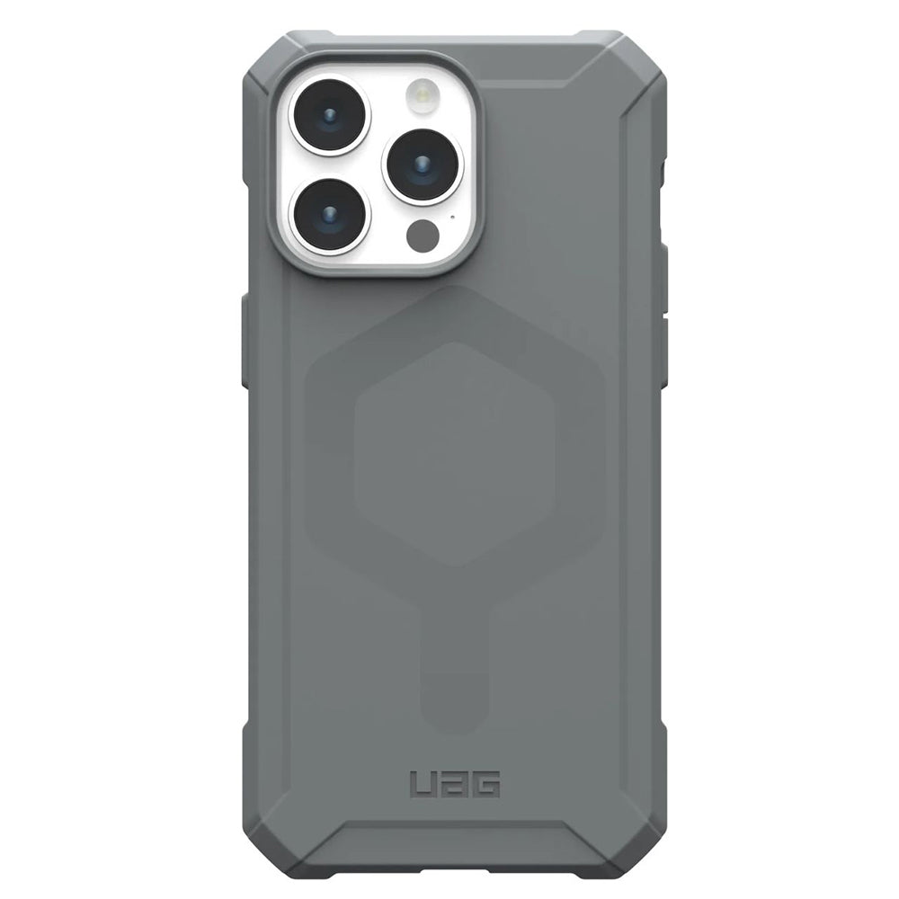 Custodia MagSafe per Apple iPhone 15 Pro Max, Urban Armor Gear, Essential Armor, Argento