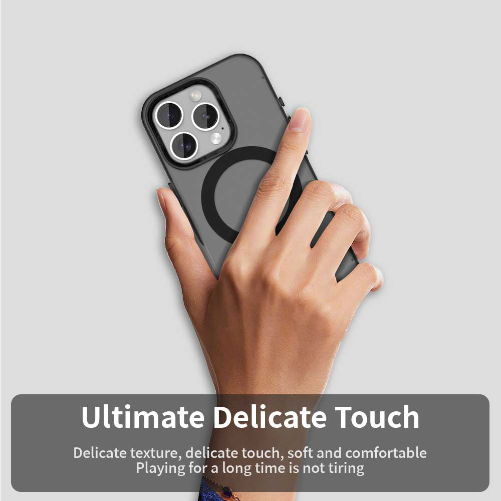 Custodia MagSafe per Apple iPhone 15 Pro, Techsuit, CandyCase, Nera