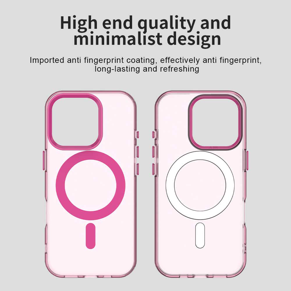 Custodia MagSafe per Apple iPhone 15 Pro, Techsuit, CandyCase, Rosa