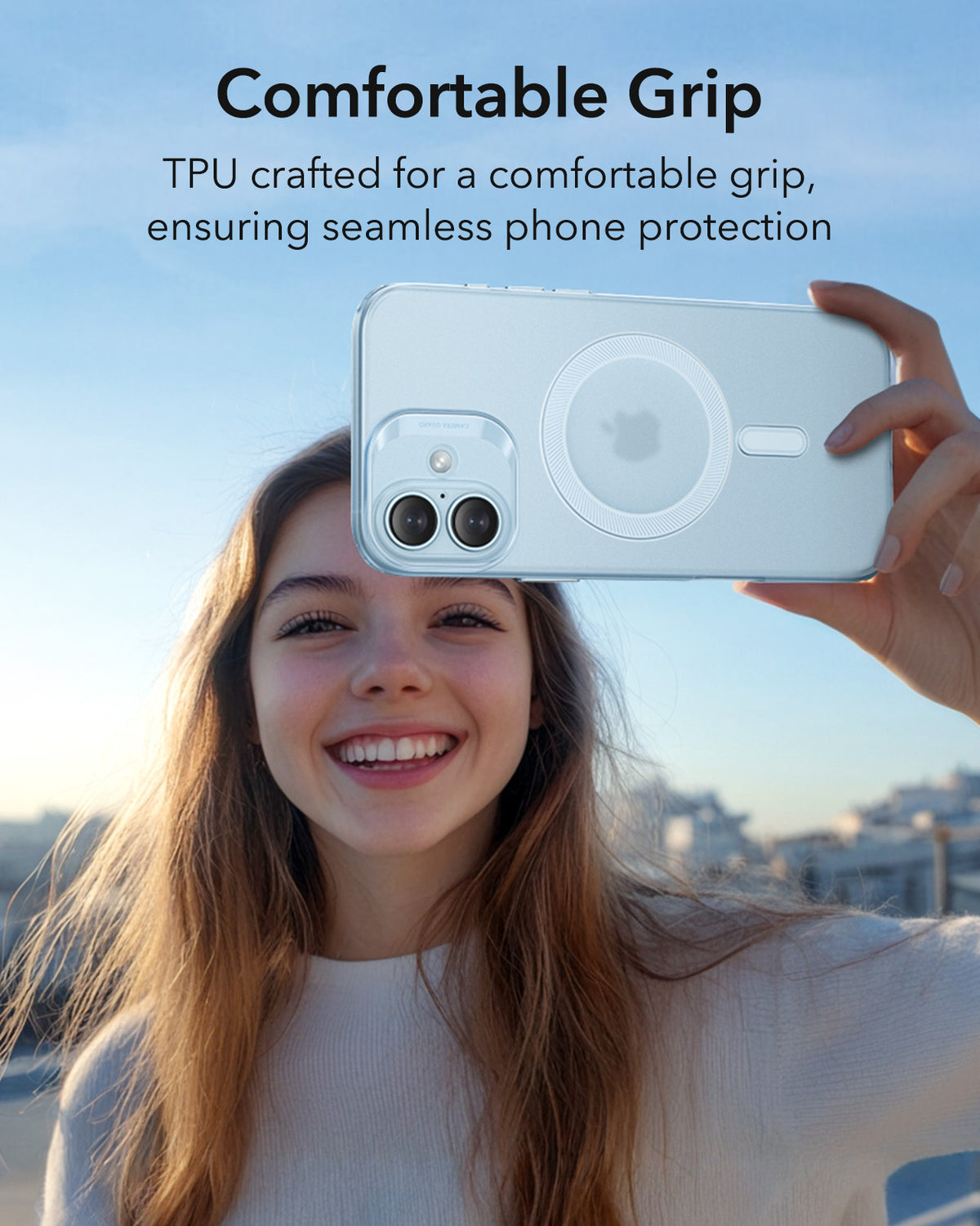 Custodia MagSafe per Apple iPhone 16, ESR, Zero, Blu Satinato