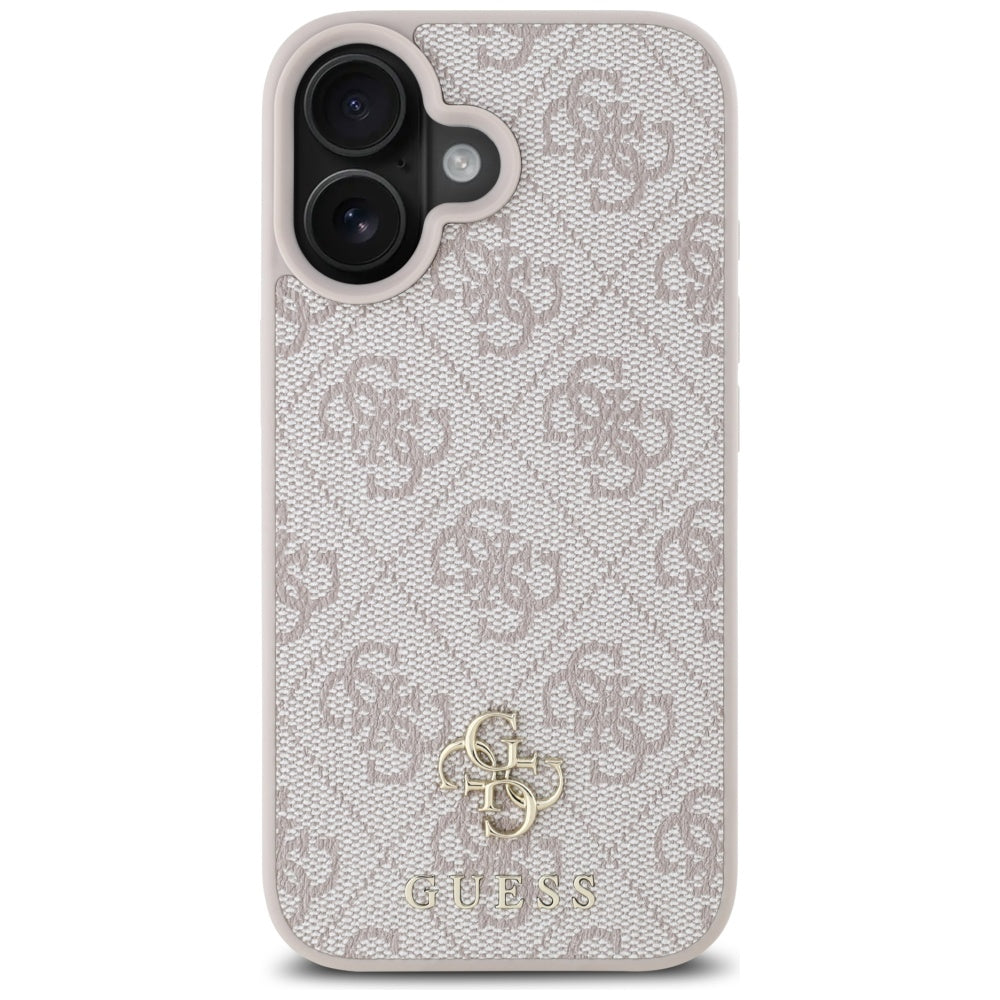 Custodia MagSafe per Apple iPhone 16, Guess, 4G Small and Classic Logo, Rosa