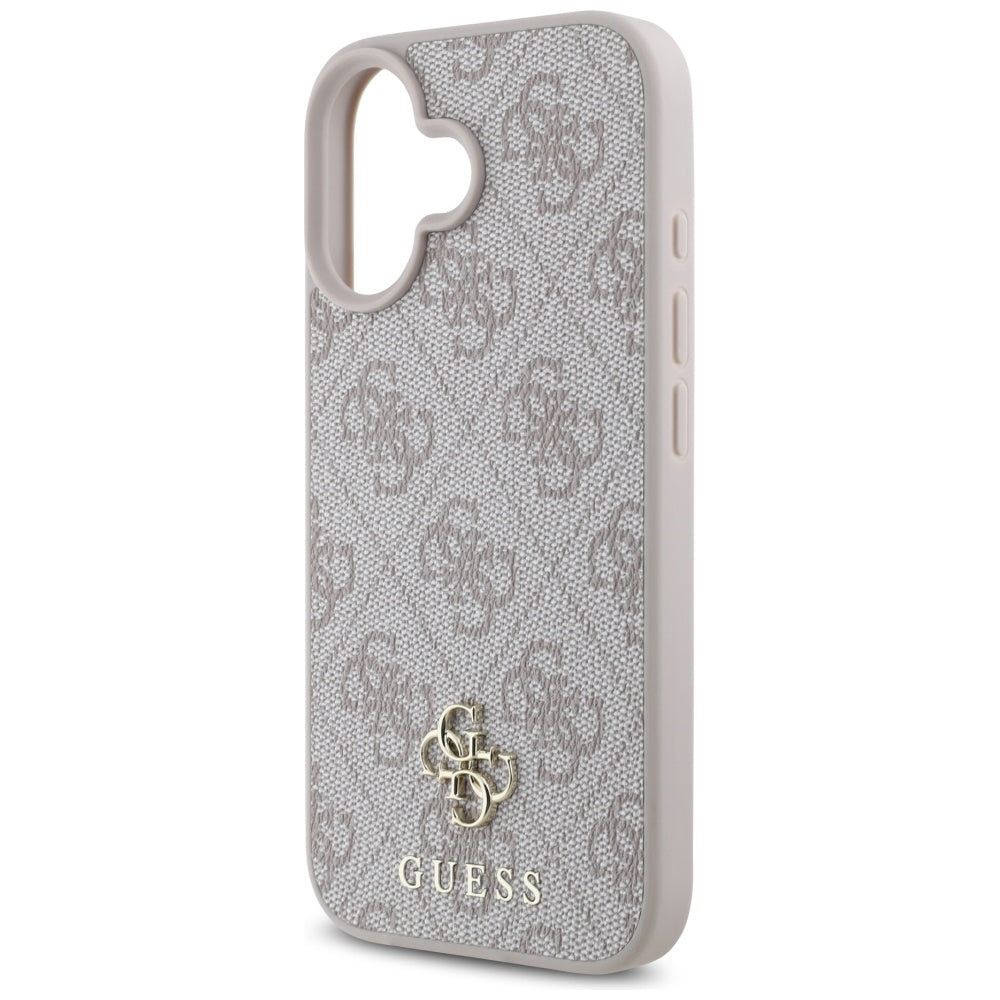 Custodia MagSafe per Apple iPhone 16, Guess, 4G Small and Classic Logo, Rosa