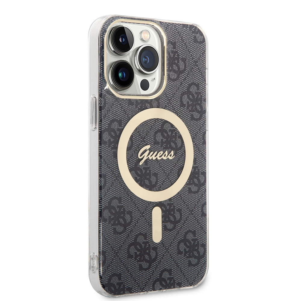 Custodia MagSafe per Apple iPhone 16, Guess, IML 4G, Nera