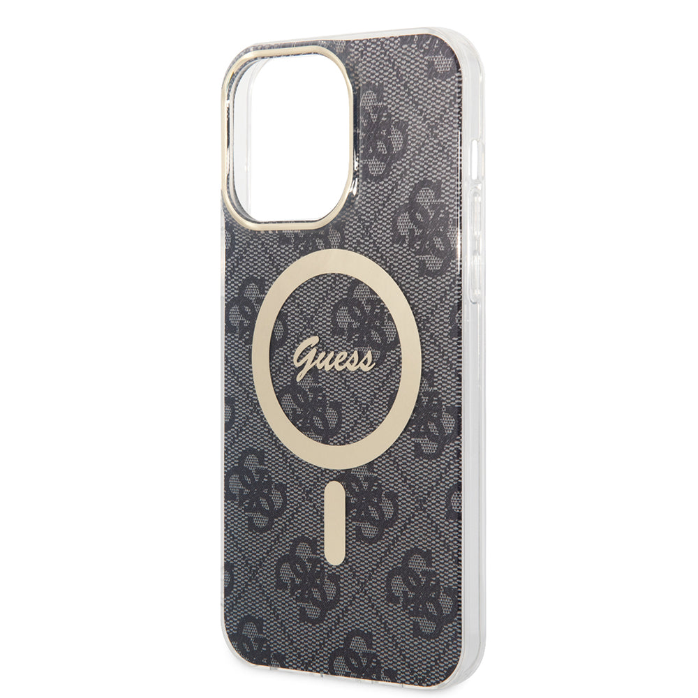 Custodia MagSafe per Apple iPhone 16, Guess, IML 4G, Nera