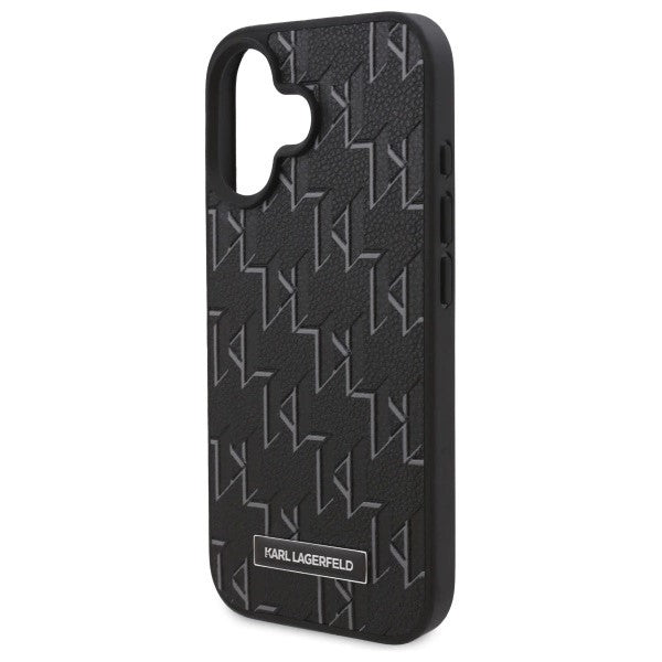 Custodia MagSafe per Apple iPhone 16, Karl Lagerfeld, Hot Stamp, Nera