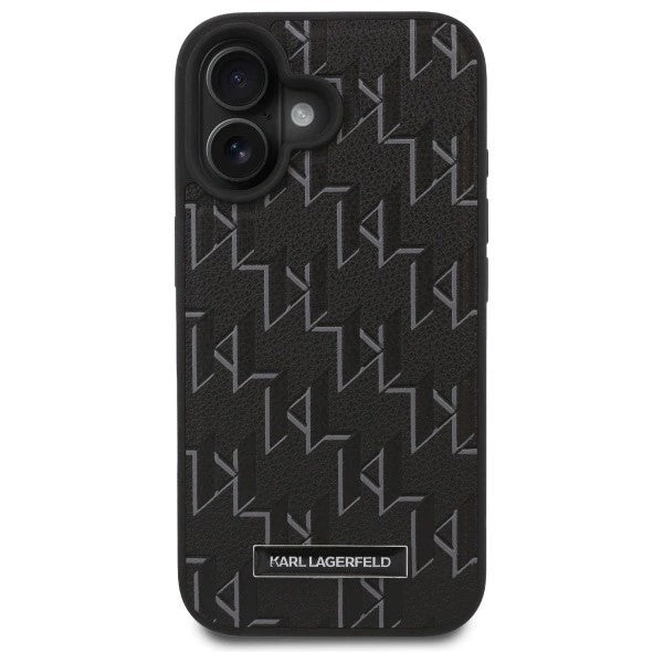 Custodia MagSafe per Apple iPhone 16, Karl Lagerfeld, Hot Stamp, Nera