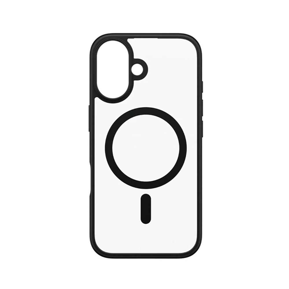 Custodia MagSafe per Apple iPhone 16, PanzerGlass, Frame, Trasparente Nera
