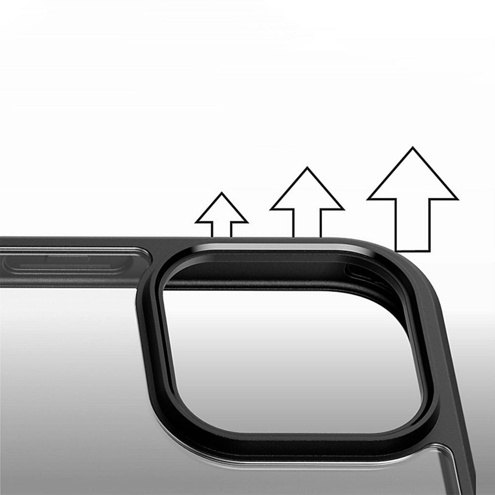 Custodia MagSafe per Apple iPhone 16, PanzerGlass, Frame, Trasparente Nera
