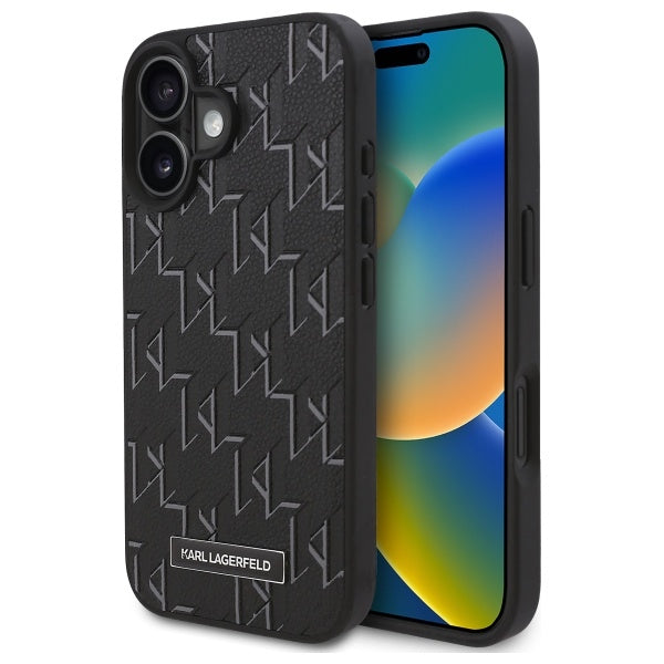 Custodia MagSafe per Apple iPhone 16 Plus, Karl Lagerfeld, Hot Stamp, Nera