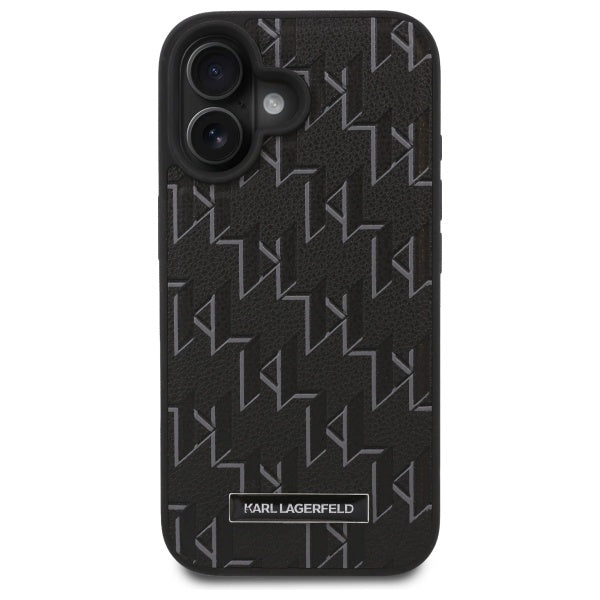 Custodia MagSafe per Apple iPhone 16 Plus, Karl Lagerfeld, Hot Stamp, Nera