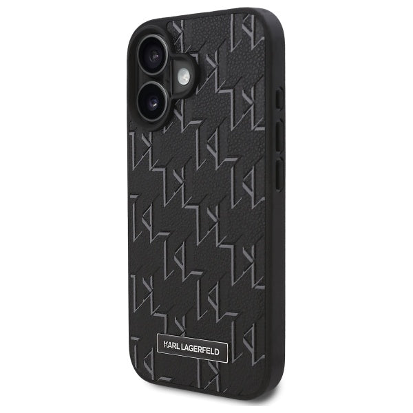 Custodia MagSafe per Apple iPhone 16 Plus, Karl Lagerfeld, Hot Stamp, Nera