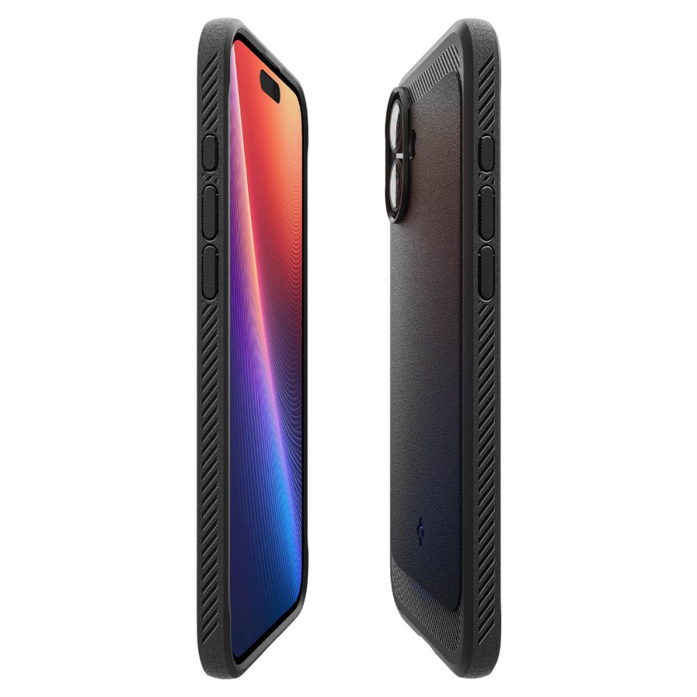 Custodia MagSafe per Apple iPhone 16 Plus, Spigen, Rugged Armor, Nera Opaca
