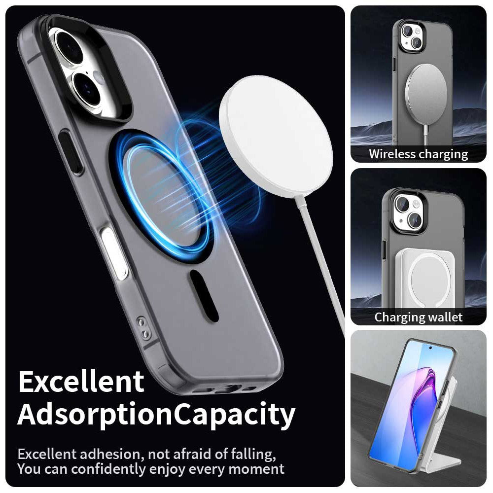 Custodia MagSafe per Apple iPhone 16 Plus, Techsuit, CandyCase, Nera