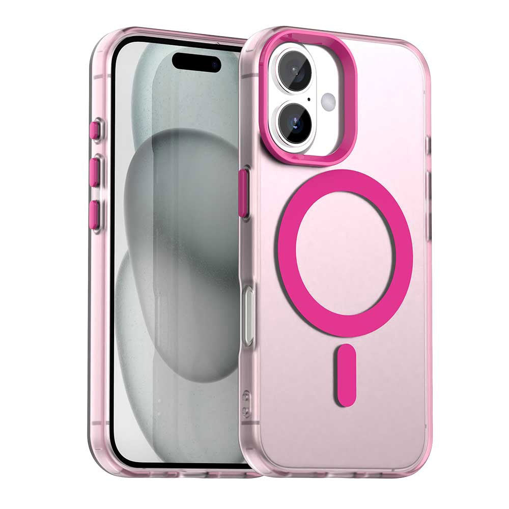 Custodia MagSafe per Apple iPhone 16 Plus, Techsuit, CandyCase, rosa