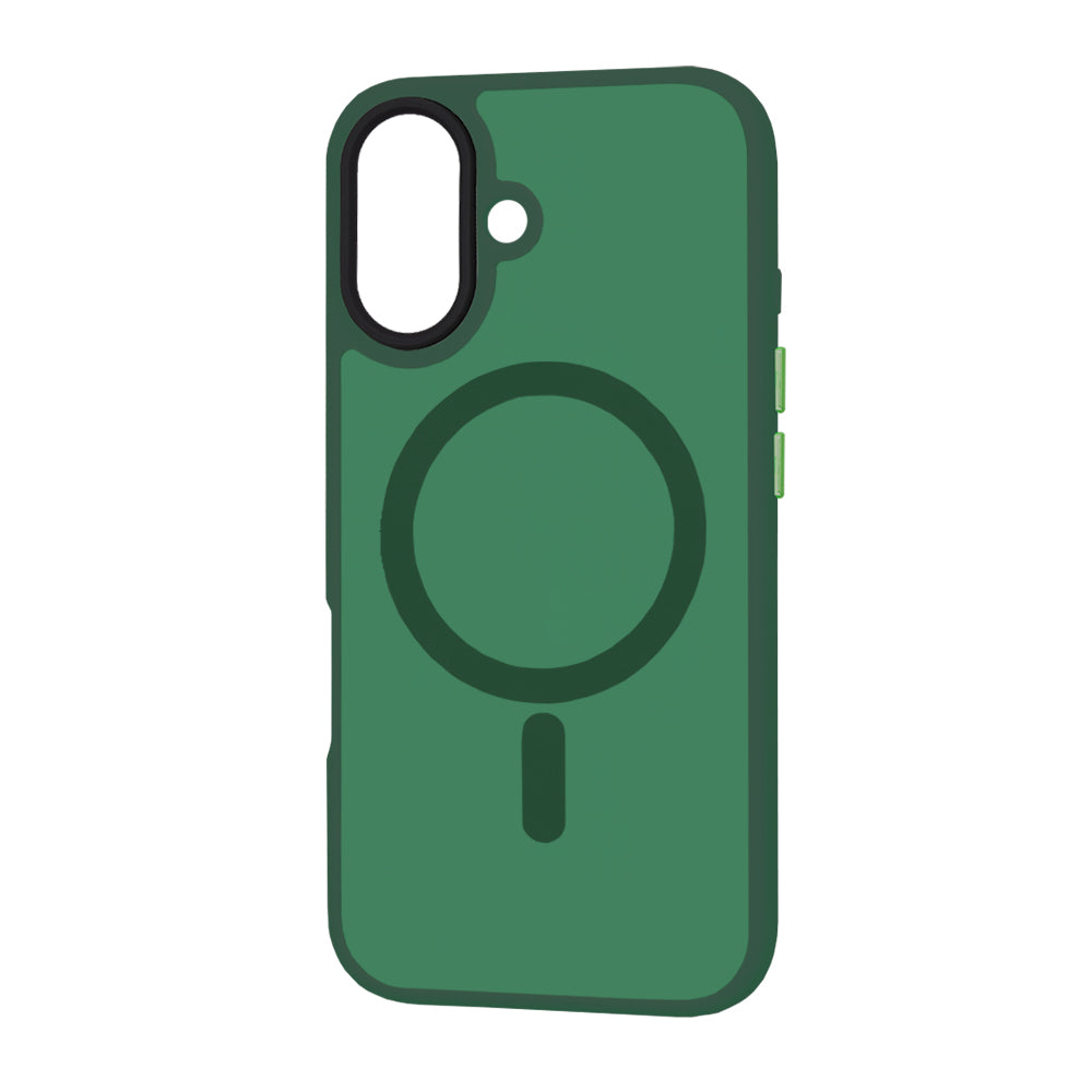 Custodia MagSafe per Apple iPhone 16 Plus, Techsuit, HaloFrost, Verde