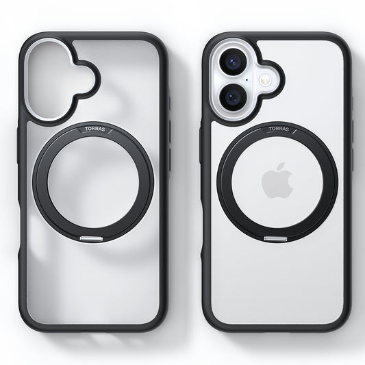 Custodia MagSafe per Apple iPhone 16 Plus, Torras, Ostand R Fusion, Nera