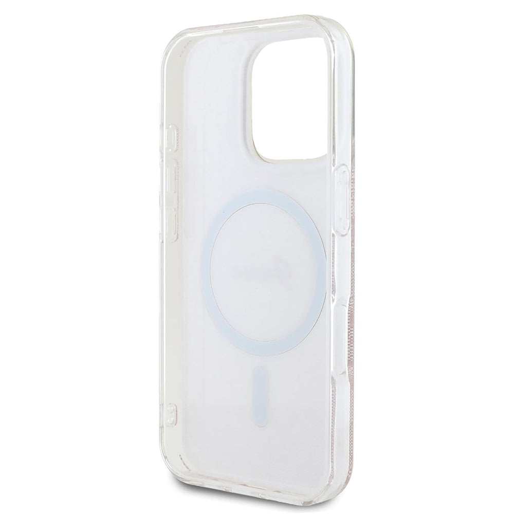 Custodia MagSafe per Apple iPhone 16 Pro, Guess, IML 4G, Rosa
