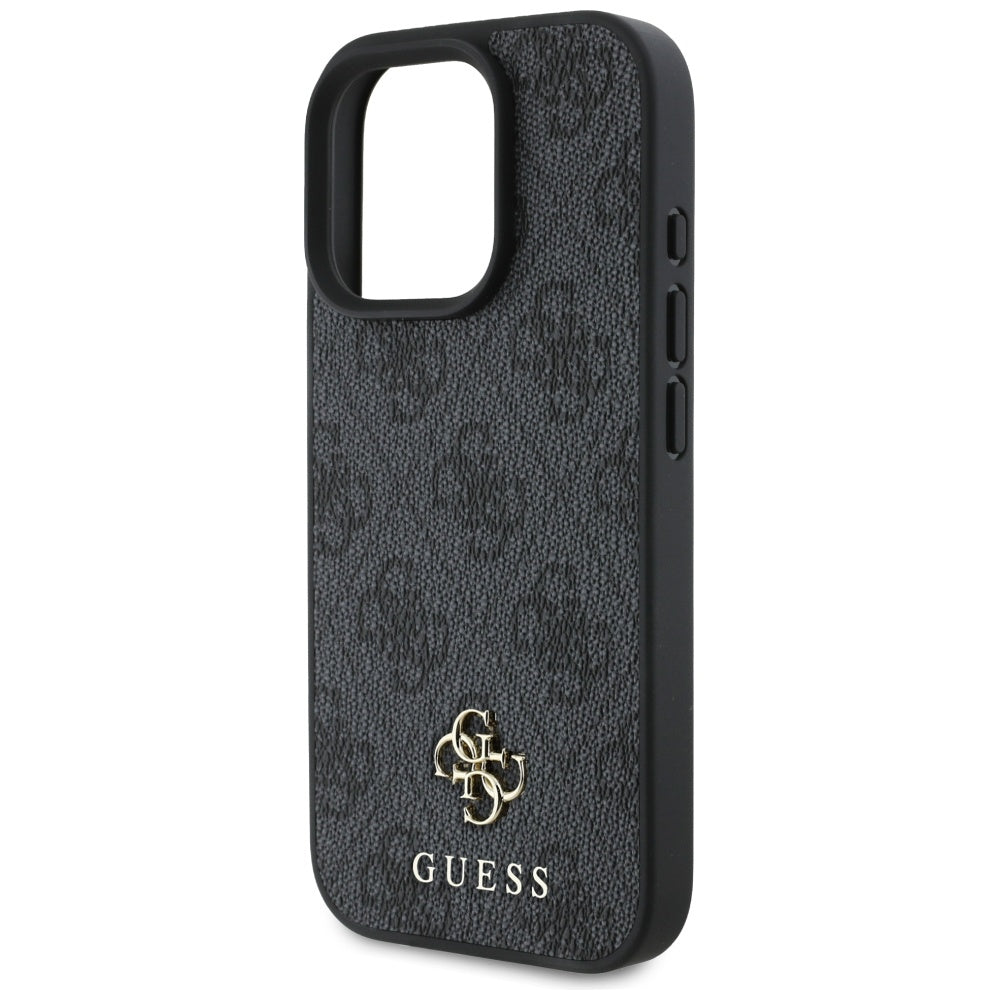 Custodia MagSafe per Apple iPhone 16 Pro Max, Guess, 4G Small and Classic Logo, Nera
