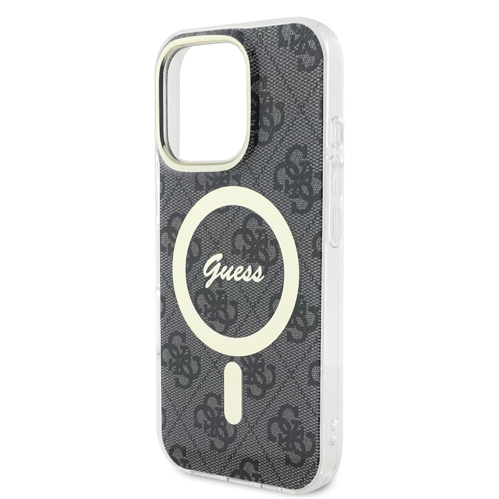 MagSafe Case for Apple iPhone 16 Pro Max, Guess, IML 4G, Black